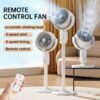 Ventilateur de sol rechargeable 5 vitesses